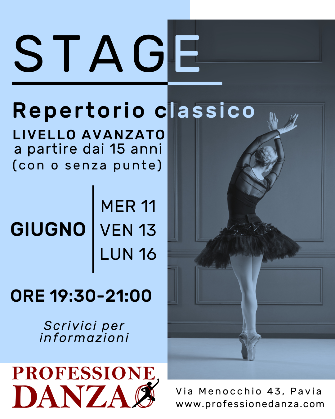 Stage Repertorio Danza Classica Pavia